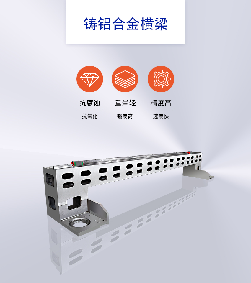 激光切割機(jī)鑄鋁合金橫梁